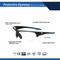 Ge Safety Glasses, Anti-Fog & Anti-Scratch, Clear Lens, Black/Blue Frame GE106CAF - alternate 3